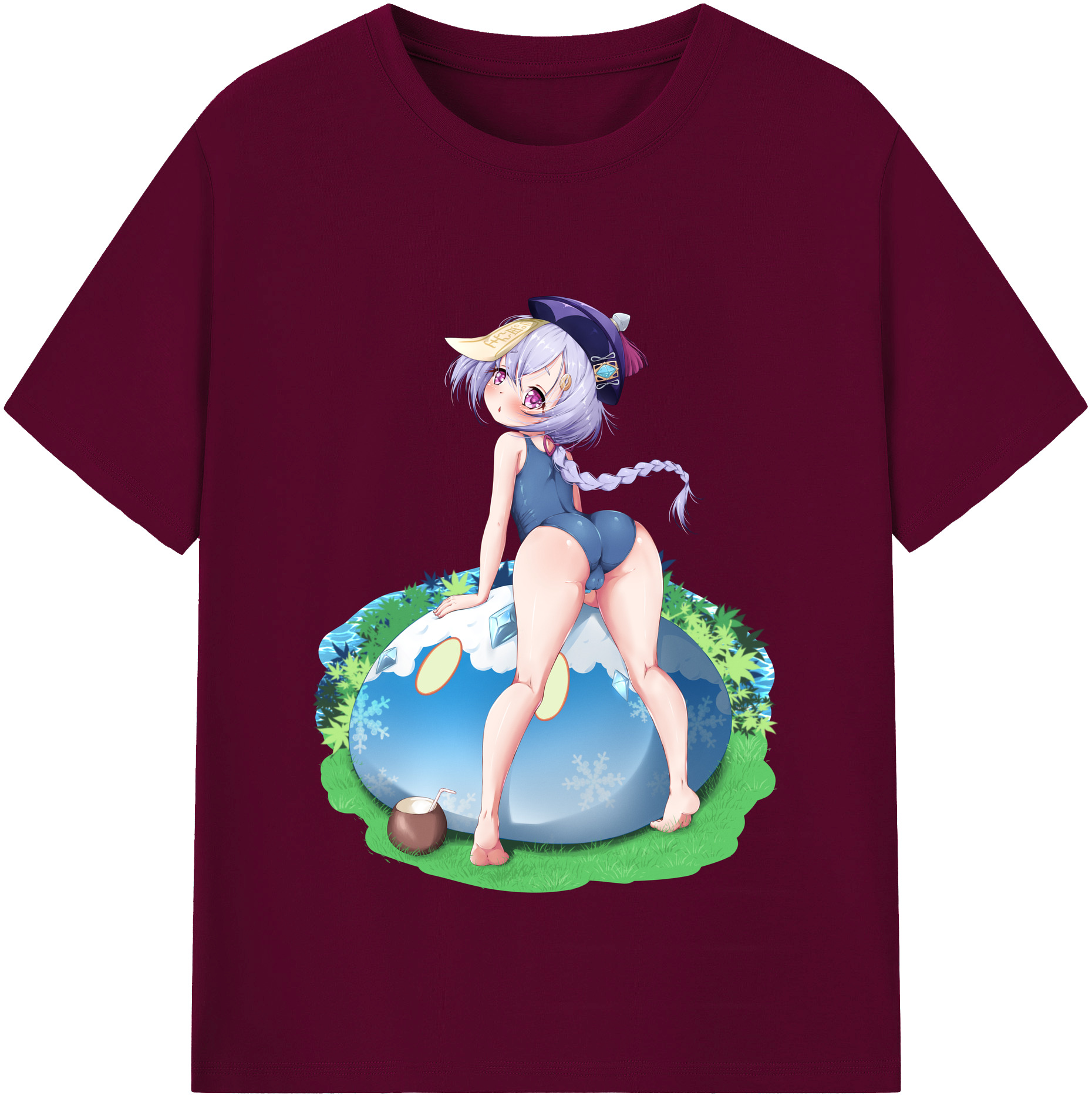 げんし神 七七 なな  genshin Nana レディースカジュアルプリントTシャツ（綿100％）
